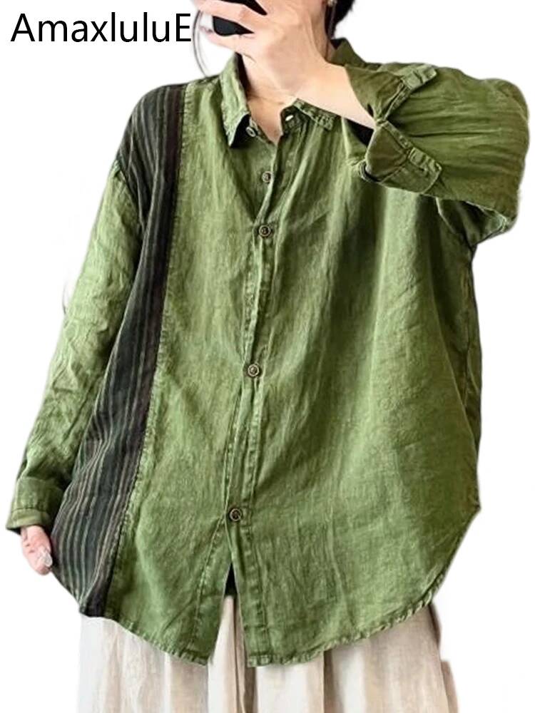 Streetwear Brand Shirts - 아맥스 룰루에 브랜드 2025 가을 여성