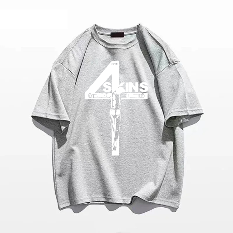 남성용 4 스킨 Oi 티셔츠, Uk 펑크 스트리트펑크  - Streetwear Brands In Uk 리뷰 및 가격