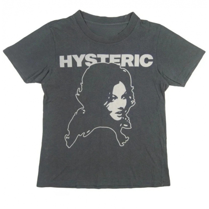 빈티지 소녀 초상화 스트리트 트렌디 브랜드 티셔츠 코튼 - Streetwear Brand Shirts 리뷰 및 가격