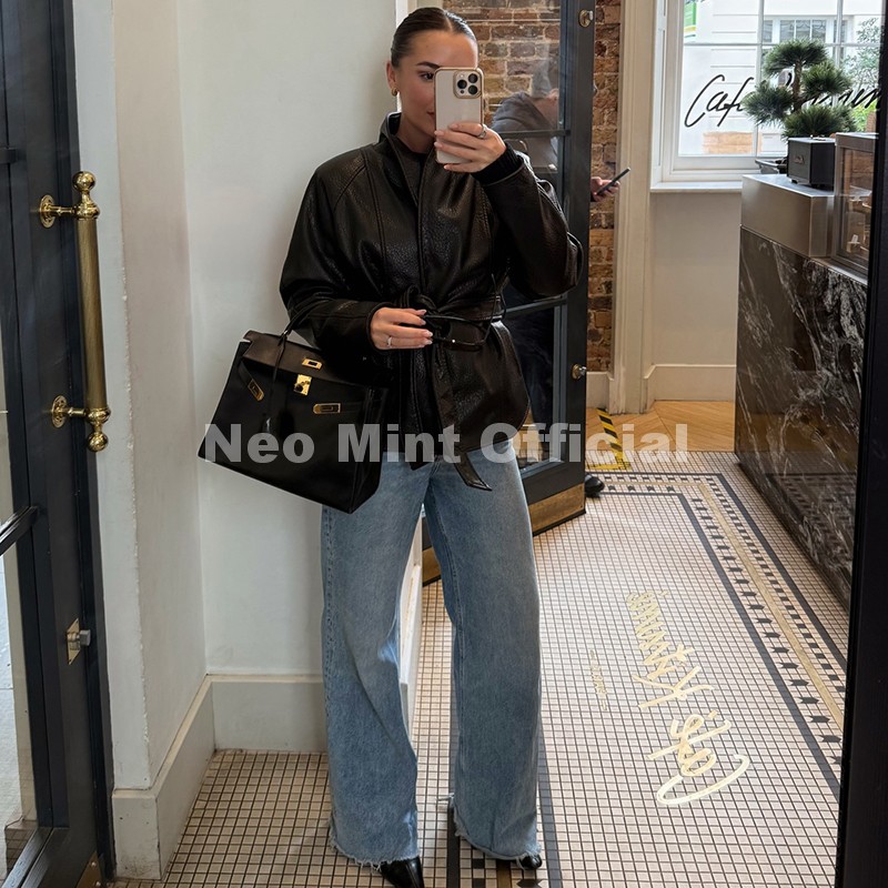 네오 민트 트렌디 2026 블랙 숄칼라 인조가죽 코트  - Streetwear Brands 2026 리뷰 및 가격