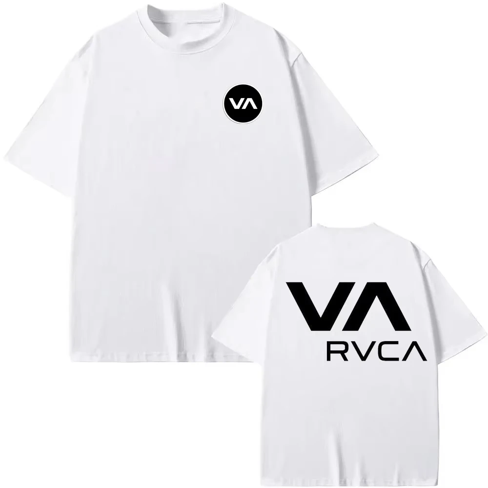 RVCA T 셔츠 블랙 티 여름 코튼 티셔츠 여름 짧은 - Streetwear Brand Shirts 리뷰 및 가격